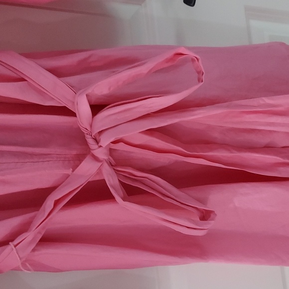 NWT H&M Balloon Sleeve Mini Flare Pink Dress - Picture 4 of 7